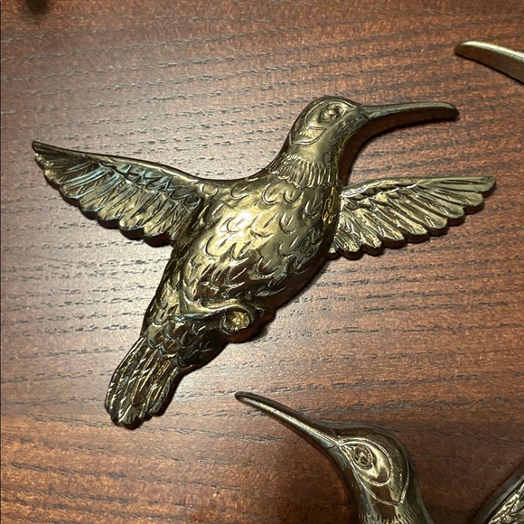 Vintage HOMCO Set of 3 Hummingbird Wall Plaques - Picture 4 of 6